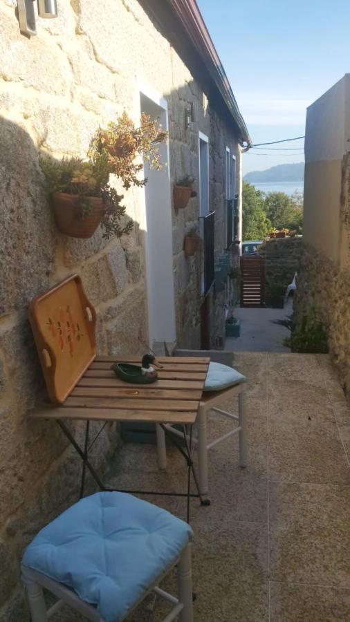 Vivienda Con Terraza En Playas De Baiona Lägenhet Exteriör bild